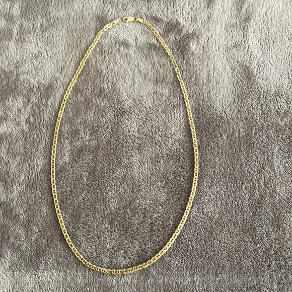 Marine style 14k gold chain. Made in Italy - Picture 2 of 4